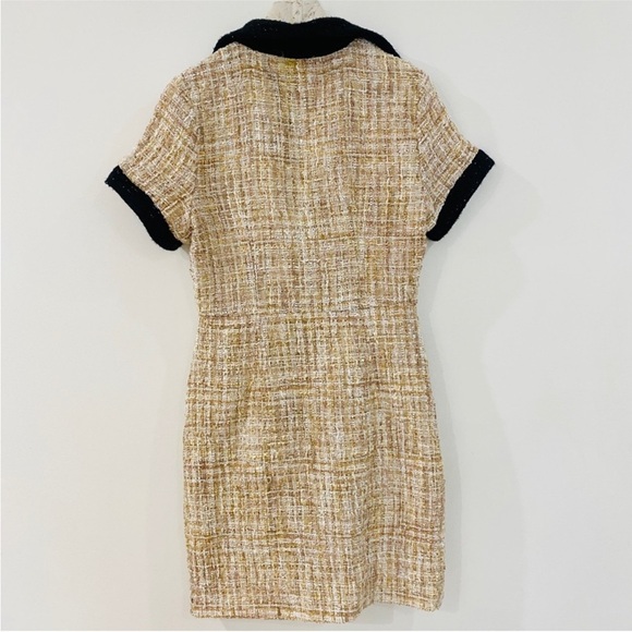 Alexia Admor tweed button up dress with gold buttons NWT - Picture 4 of 11